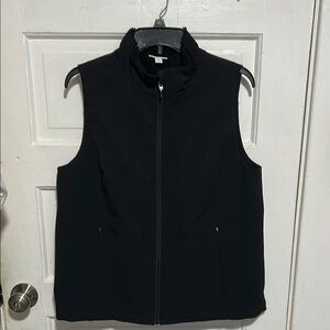 J. Jill Black Zip-Up Vest